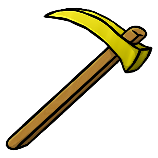 Hoe, gold icon