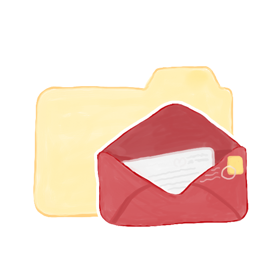 Ak, folder, mail, vanilla icon