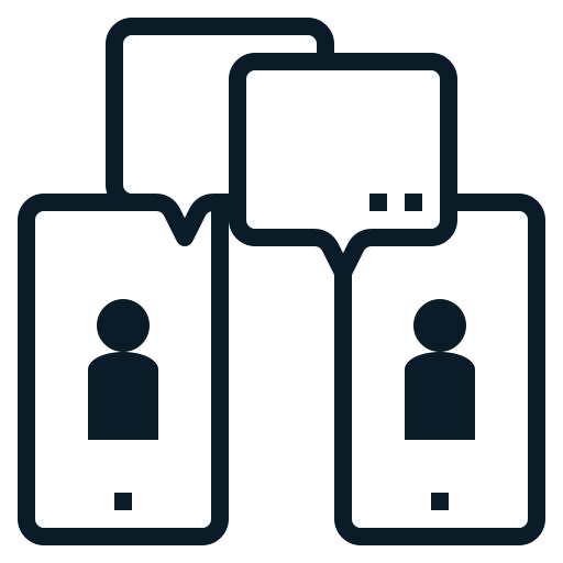 Communication, conference, distance, keep, physical, social, video icon
