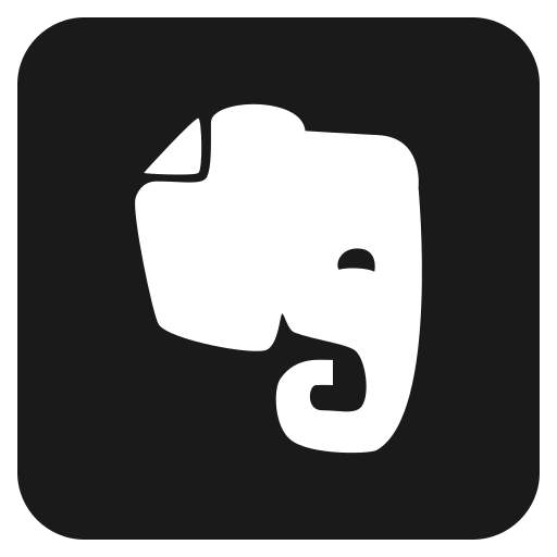 Evernote, media, social icon