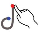 D,Gestureworks,Letter,Lowercase,Stroke