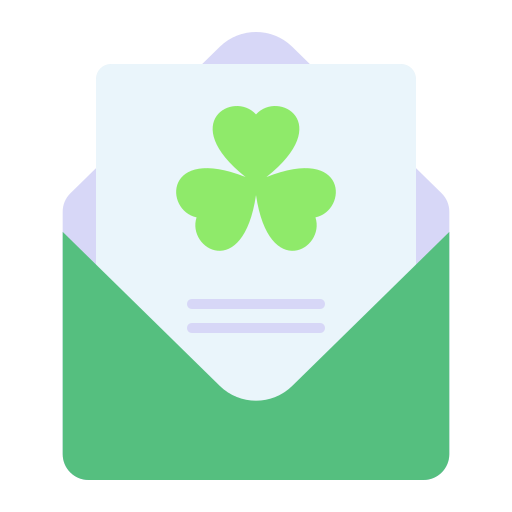 Clover, day, ireland, irish, letter, patricks, st icon