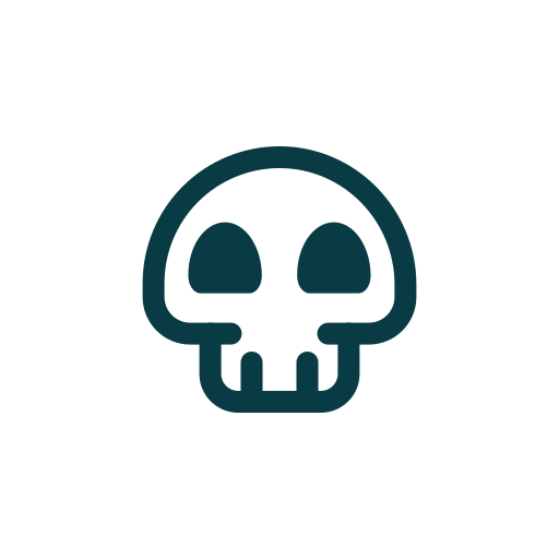 Bones, games, horror, skeleton, skull icon