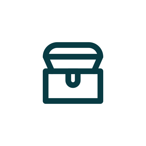 Code, games, play, reward, treasure icon