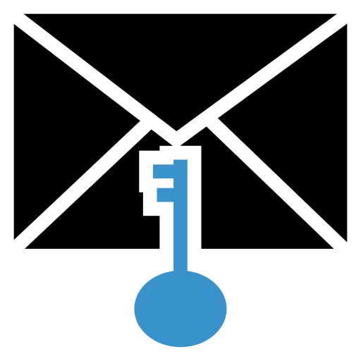 Email, key, mail, message icon