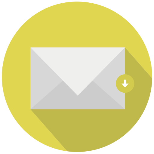 Document, download, mail, save, guardar icon