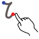 Gestureworks,I,Letter,Lowercase,Stroke