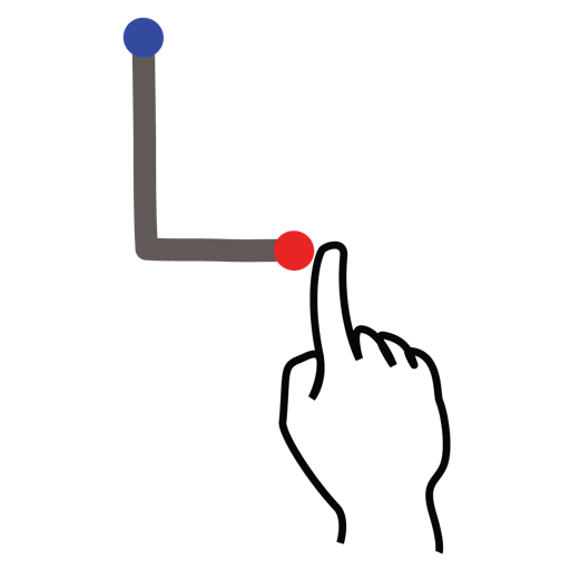 Stroke, letter, l, uppercase, gestureworks icon