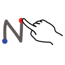 Gestureworks,Letter,N,Stroke,Uppercase