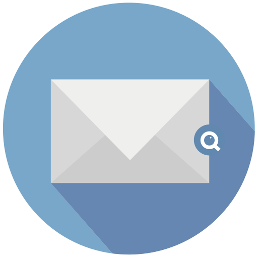 Looking, mail, search icon