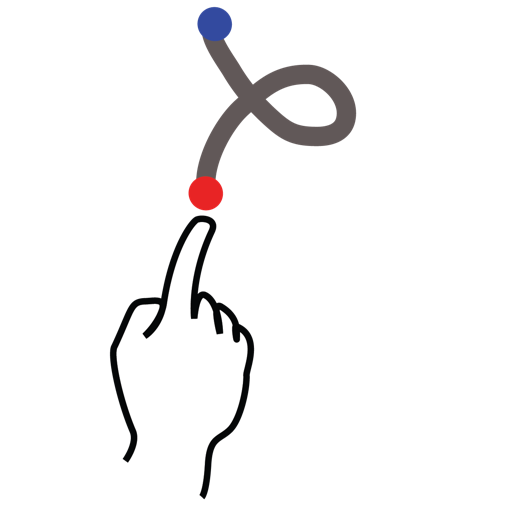 Gestureworks, letter, lowercase, stroke icon