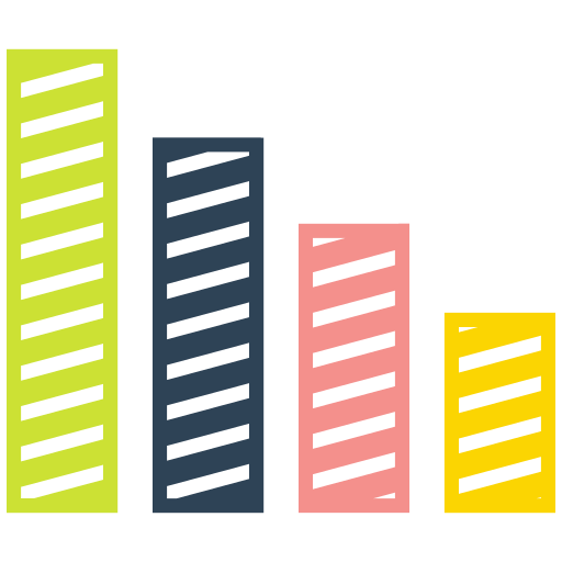 Arrow, bar, graph, growth icon