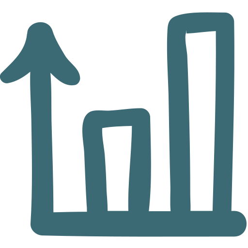 Arrow, chart, grow icon