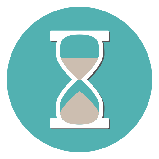 Clock, deadline, hourglass, timer, wait icon
