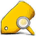 Tag, search icon