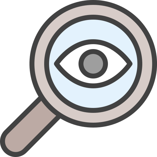 Audit, check, glass, magnifying, search, verification, zoom icon