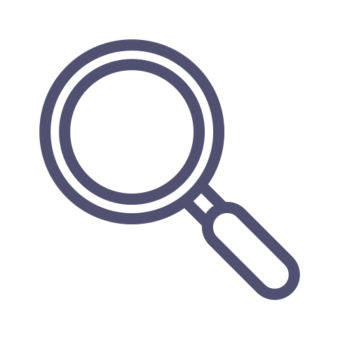 Find, glass, lense, search, tool, zoom icon