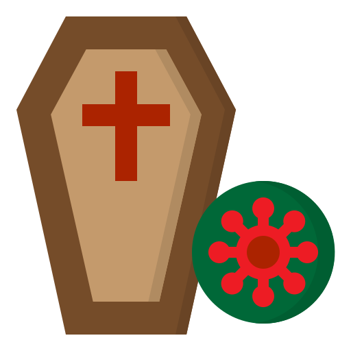 Corona, covid19, dead, rip, virus icon