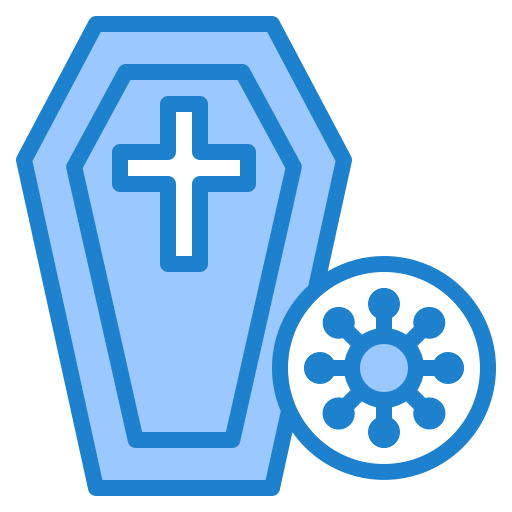 Corona, covid19, dead, rip, virus icon