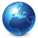 Blue, internet, world, earth, browser, globe, international icon