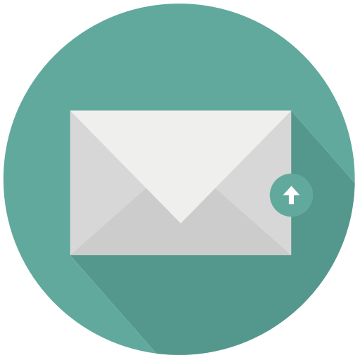 Mail, new, upload, document, file, paper icon