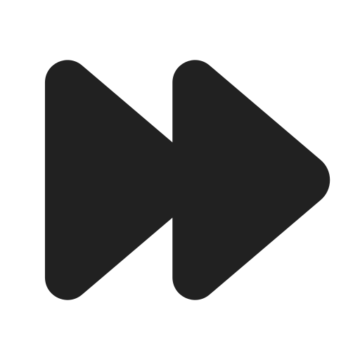 Ic, fluent, fast, forward, filled icon