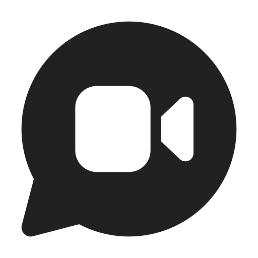 Ic, fluent, chat, video, filled icon