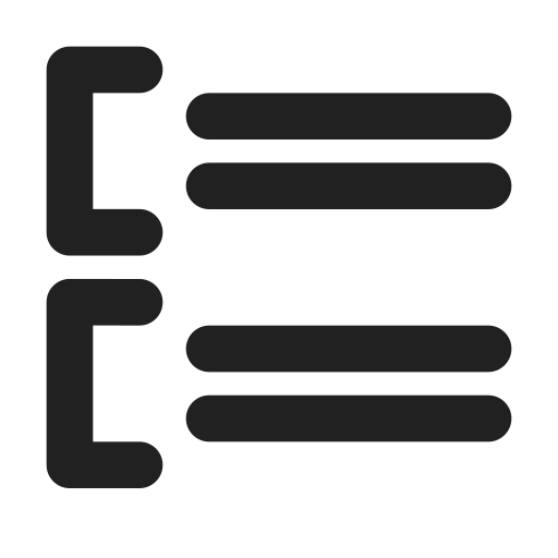 Ic, fluent, group, list, filled icon