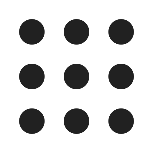 Ic, fluent, grid, dots, filled icon