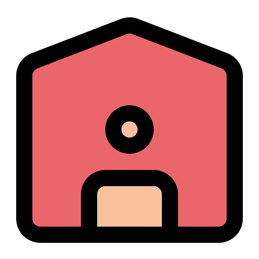 Quarantine, home, covid icon