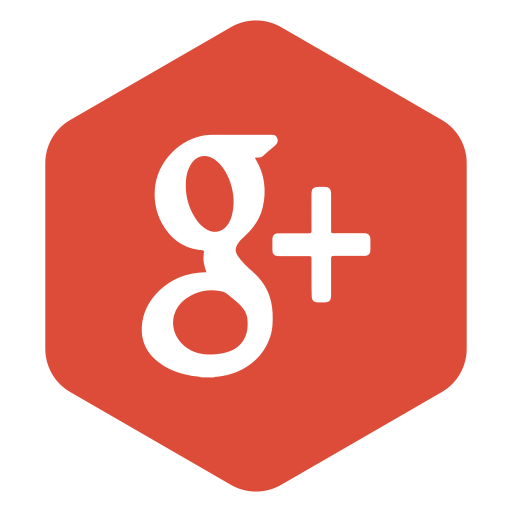 Google, hexagon, media, plus, polygon, social, logo icon