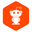 Hexagon,Media,Polygon,Reddit,Social