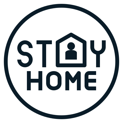 Distance, home0, keep, physical, protective, social, stay icon