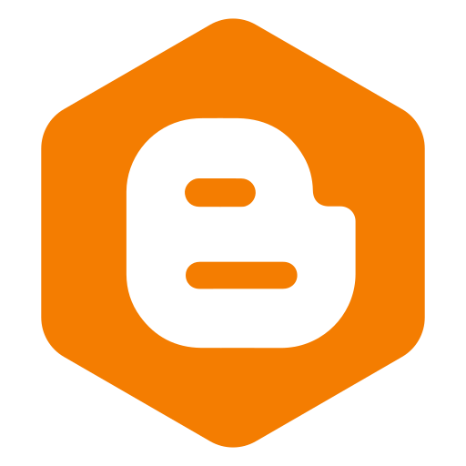Blogger, hexagon, media, polygon, social, logo icon