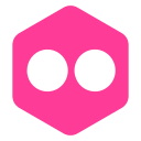 Flickr,Hexagon,Media,Polygon,Social,Logo
