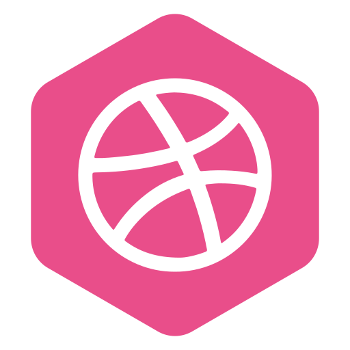 Dribble, hexagon, media, polygon, social, logo icon