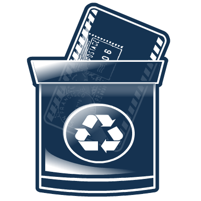 Mail, trash icon