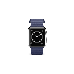 Apple, blue, leather, loop, product, watch icon