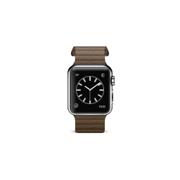 Apple, brown, leather, loop, product, watch icon