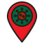 Corona virus icon 64x64