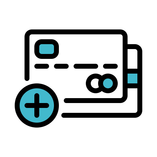 Add, card, credit, new, payment icon