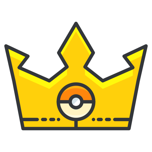 Crown, go, pokemon, game, play icon