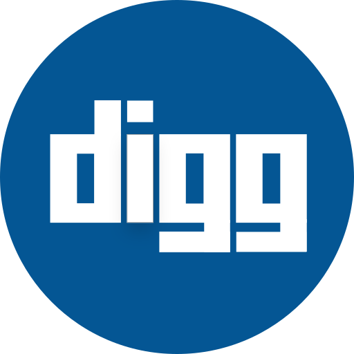Digg, logo, socialmedia, video icon