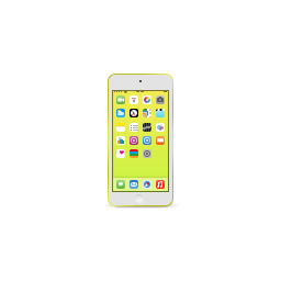 Apple, ipod, product, touch, yellow icon
