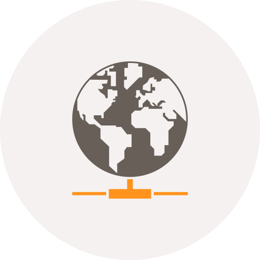 Earth, globe, hosting, internet, network, share, world icon