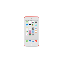 Apple, ipod, product, red, touch icon