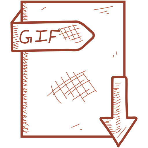 Document, file, format, gif icon