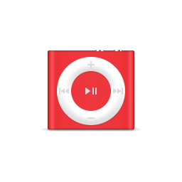 Apple, ipod, product, red, shuffle icon