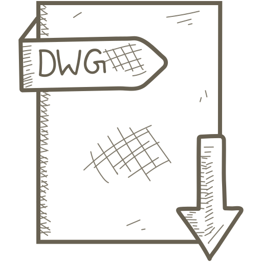 Dwg, extention, file, format icon