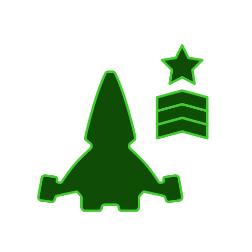 Hierarchy, military, patent, ship, spaceship icon